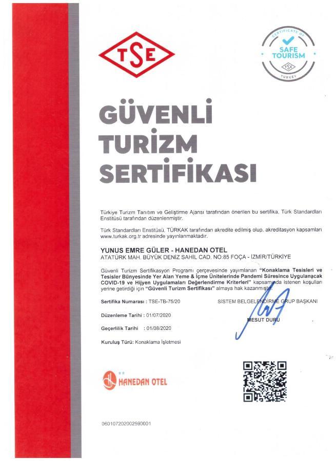 Hanedan Otel Foca Izmir Exterior foto